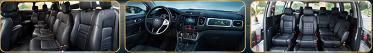 Interior photos of passenger vehicle